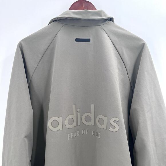 Fear of God X Adidas Athletics Car Coat Clay/Grey Mens Large - Picture 4 of 10
